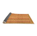 Sideview of Oriental Orange Modern Rug, abs2415org