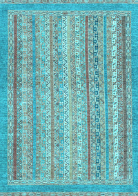 Oriental Light Blue Modern Rug, abs2415lblu