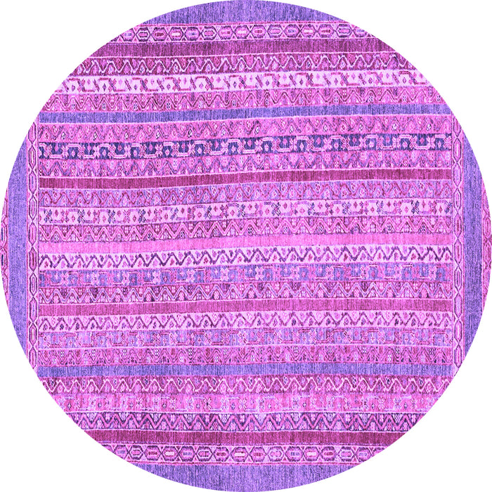 Round Oriental Purple Modern Rug, abs2415pur
