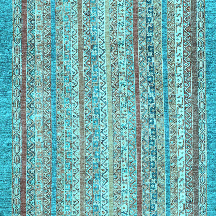 Machine Washable Oriental Light Blue Modern Rug, wshabs2415lblu