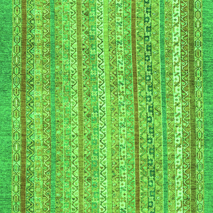 Machine Washable Oriental Green Modern Area Rugs, wshabs2415grn