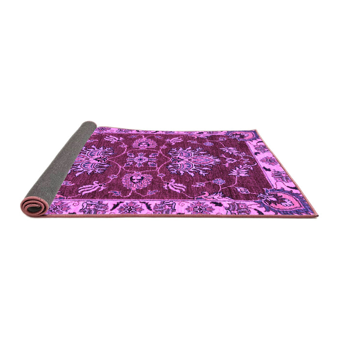 Sideview of Abstract Purple Modern Rug, abs2416pur
