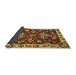 Sideview of Abstract Brown Modern Rug, abs2416brn