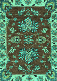 Abstract Turquoise Modern Rug, abs2416turq