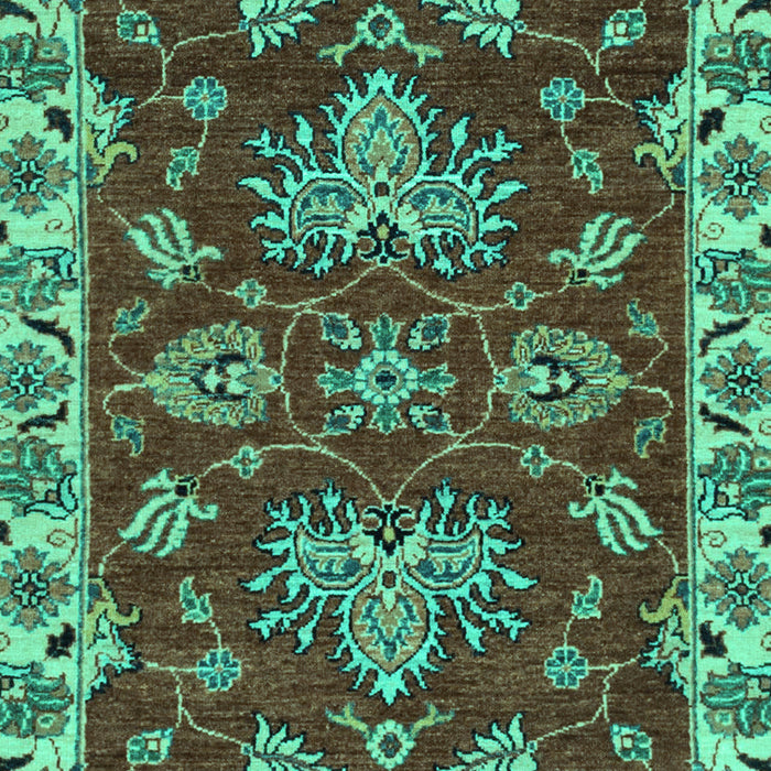 Abstract Turquoise Modern Rug, abs2416turq