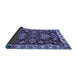 Sideview of Abstract Blue Modern Rug, abs2416blu