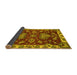 Sideview of Abstract Yellow Modern Rug, abs2416yw