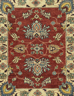 Abstract Copper Green Modern Rug, abs2416