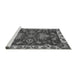 Sideview of Machine Washable Abstract Gray Modern Rug, wshabs2416gry