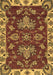 Machine Washable Abstract Brown Modern Rug, wshabs2416brn