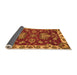 Sideview of Abstract Orange Modern Rug, abs2416org