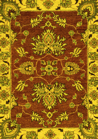 Abstract Yellow Modern Rug, abs2416yw