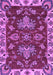 Machine Washable Abstract Purple Modern Area Rugs, wshabs2416pur