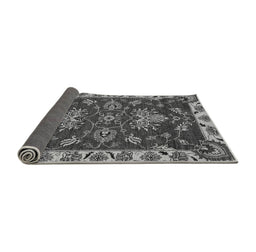 Sideview of Abstract Gray Modern Rug, abs2416gry