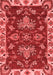 Abstract Red Modern Area Rugs