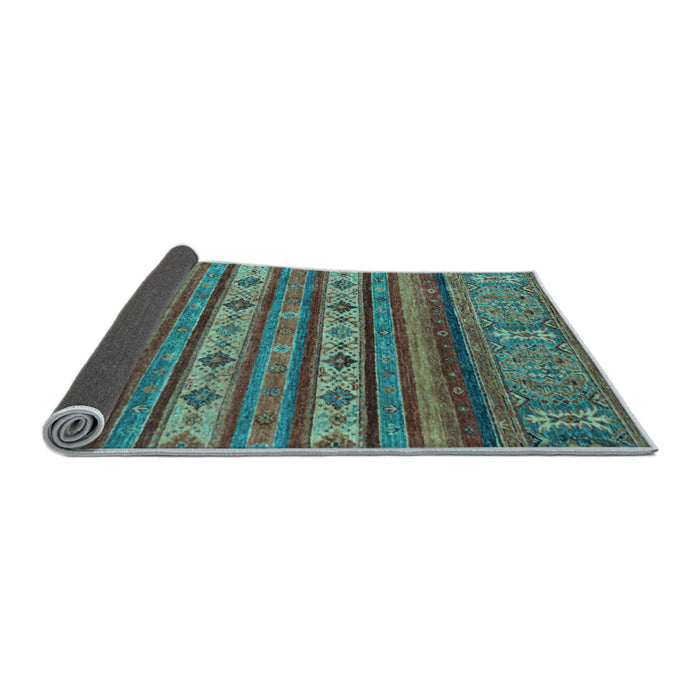 Sideview of Abstract Light Blue Modern Rug, abs2417lblu