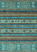 Machine Washable Abstract Light Blue Modern Rug, wshabs2417lblu