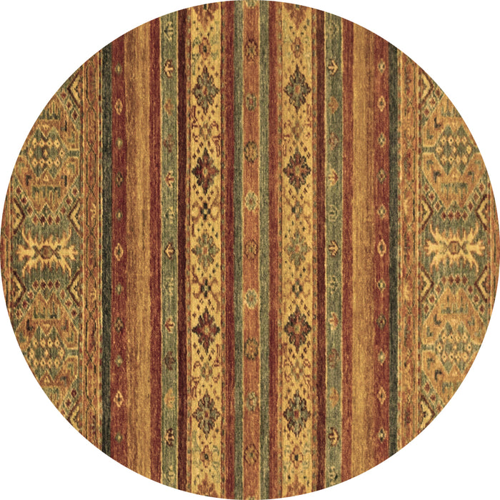 Round Machine Washable Abstract Brown Modern Rug, wshabs2417brn