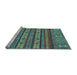 Sideview of Machine Washable Abstract Light Blue Modern Rug, wshabs2417lblu