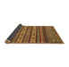 Sideview of Abstract Brown Modern Rug, abs2417brn