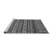 Sideview of Machine Washable Abstract Gray Modern Rug, wshabs2417gry