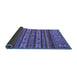 Sideview of Abstract Blue Modern Rug, abs2417blu