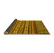 Sideview of Abstract Yellow Modern Rug, abs2417yw