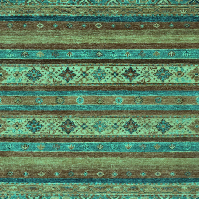 Machine Washable Abstract Turquoise Modern Area Rugs, wshabs2417turq