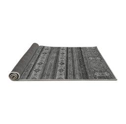 Sideview of Abstract Gray Modern Rug, abs2417gry