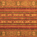 Square Abstract Orange Modern Rug, abs2417org