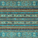 Square Abstract Light Blue Modern Rug, abs2417lblu