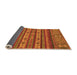 Sideview of Abstract Orange Modern Rug, abs2417org