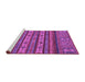 Sideview of Machine Washable Abstract Purple Modern Area Rugs, wshabs2417pur