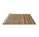 Sideview of Machine Washable Abstract Red Rug, wshabs2418