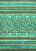 Abstract Turquoise Modern Rug, abs2418turq