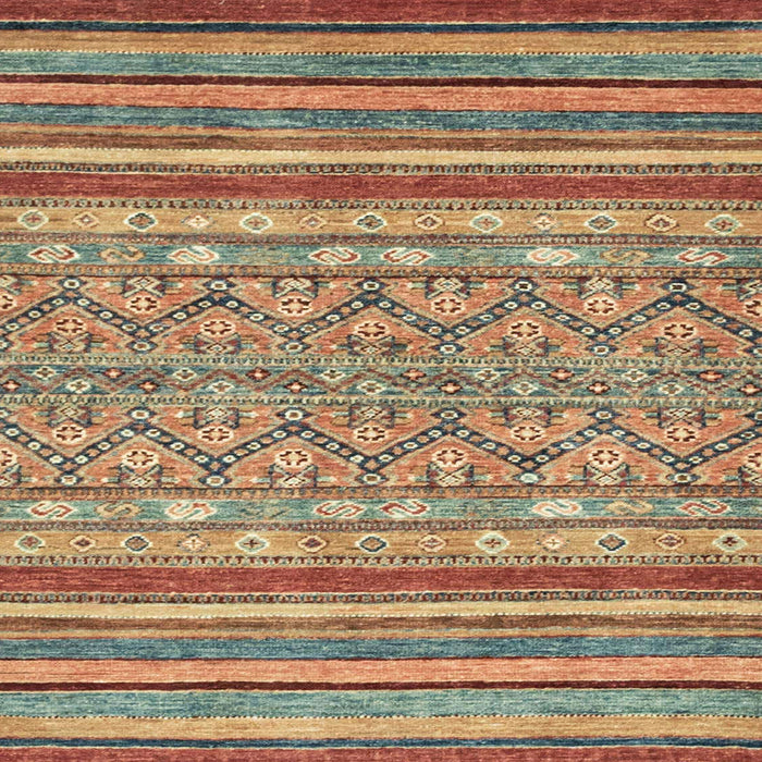 Square Machine Washable Abstract Red Rug, wshabs2418