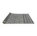 Sideview of Abstract Gray Modern Rug, abs2418gry