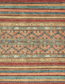 Abstract Red Modern Rug, abs2418