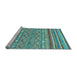 Sideview of Machine Washable Abstract Light Blue Modern Rug, wshabs2418lblu