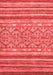 Abstract Red Modern Area Rugs