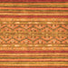 Square Abstract Orange Modern Rug, abs2418org