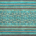 Square Abstract Light Blue Modern Rug, abs2418lblu