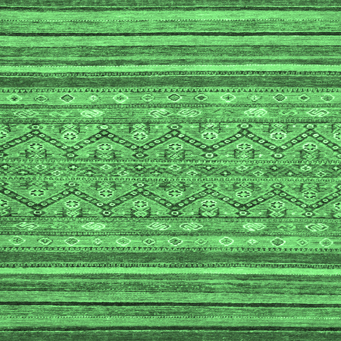 Square Machine Washable Abstract Emerald Green Modern Area Rugs, wshabs2418emgrn