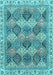 Machine Washable Abstract Light Blue Modern Rug, wshabs2419lblu