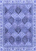 Machine Washable Abstract Blue Modern Rug, wshabs2419blu