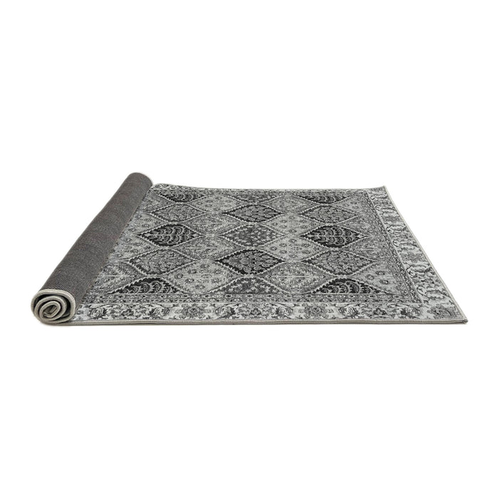 Sideview of Abstract Gray Modern Rug, abs2419gry