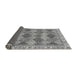 Sideview of Abstract Gray Modern Rug, abs2419gry