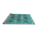 Sideview of Machine Washable Abstract Light Blue Modern Rug, wshabs2419lblu