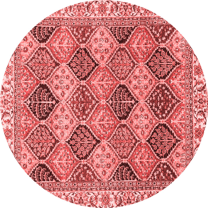 Machine Washable Abstract Red Modern Rug, wshabs2419red