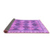 Sideview of Abstract Purple Modern Rug, abs2419pur